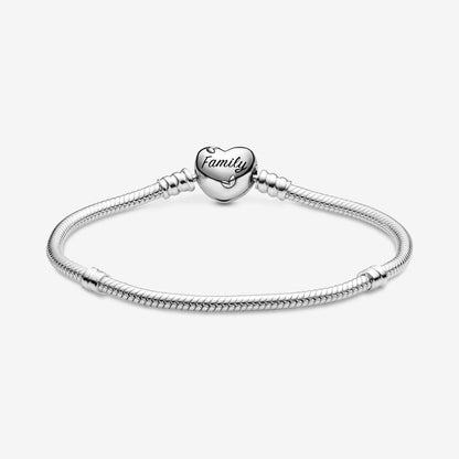 Bracciale Con Maglia Snake Chiusura A Cuore Albero Della Famiglia Pandora Moments 598827C01