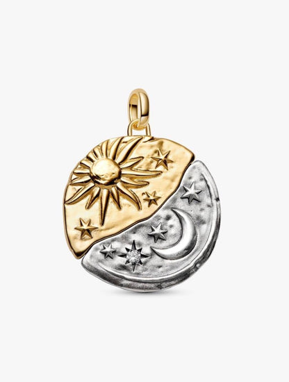 Charm Medallion XL Sole e Luna "Per Aspera Ad Astra" Pandora 764806C01