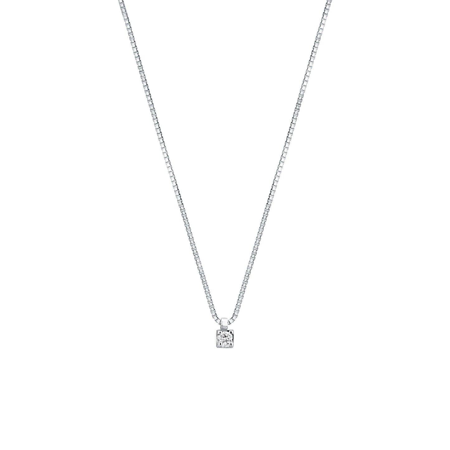 Girocollo Punto Luce con Diamante in Oro Bianco Mirco Visconti HP23/20