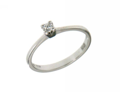 Anello Solitario con Diamante in Oro Bianco Mirco Visconti LF315/10