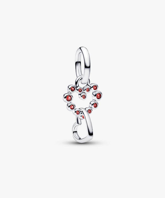 Charm Pendente Cuori Intrecciati con Cristalli Rossi
Argento Sterling 925 Pandora 794435C01