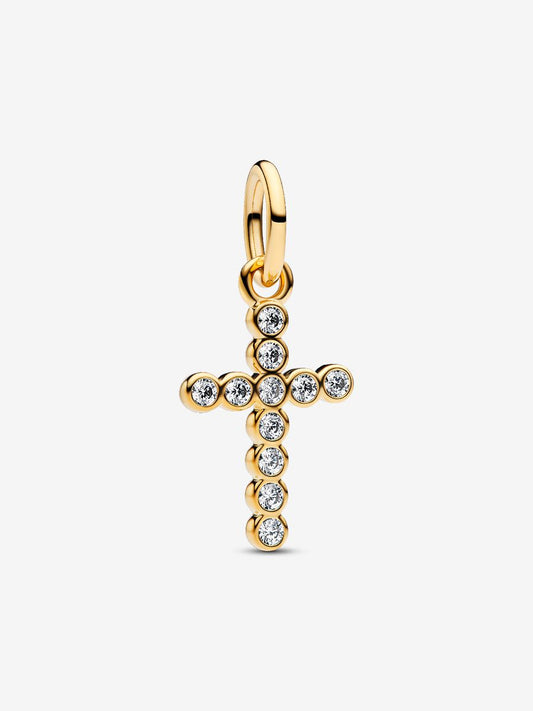 Charm Pendente Croce Luminosa
Placcatura in Oro 14k