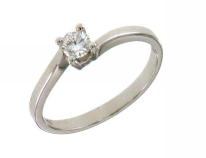 Anello Solitario con Diamante in Oro Bianco Mirco Visconti LF421/50