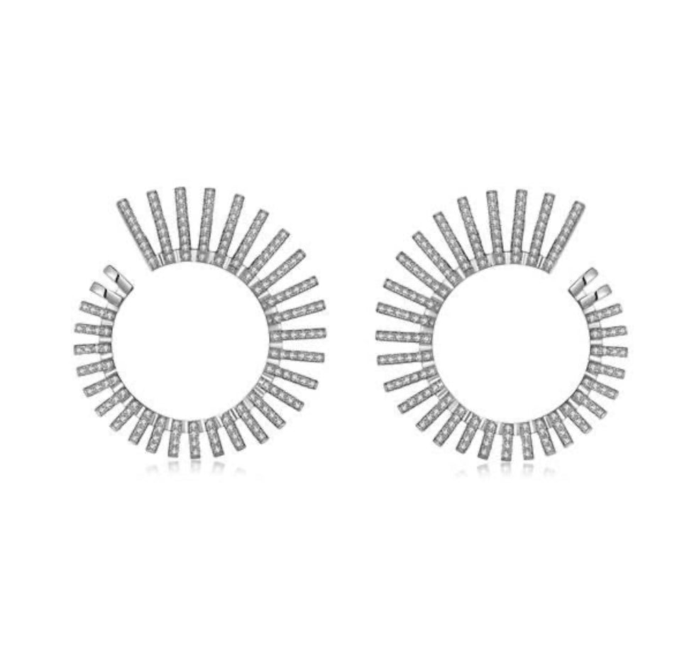 Orecchini Pianegonda Dorifora con Zirconi Bianchi PDO25