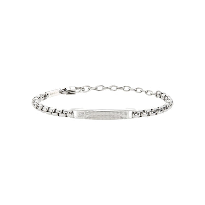 Bracciale Tag end Cross Acciaio e Cubic Zirconia Breil TJ3224