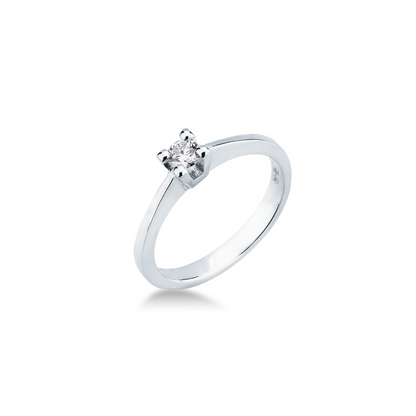 Anello Solitario con Diamante in Oro Bianco Mirco Visconti AL546/40