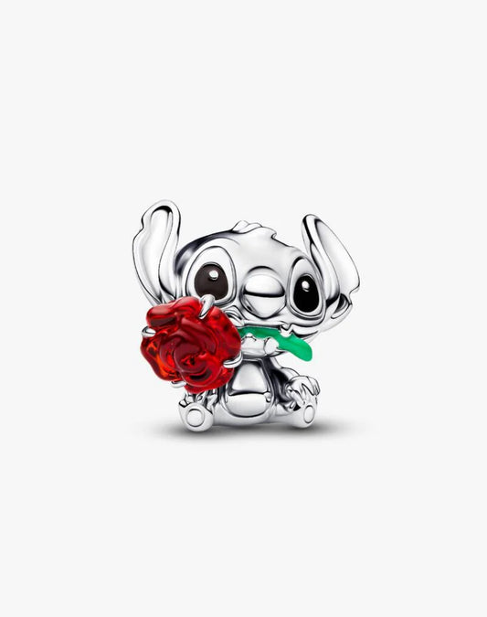 Disney, Lilo & Stitch, Stitch con la rosa Argento Sterling 925 Pandora 794378C01