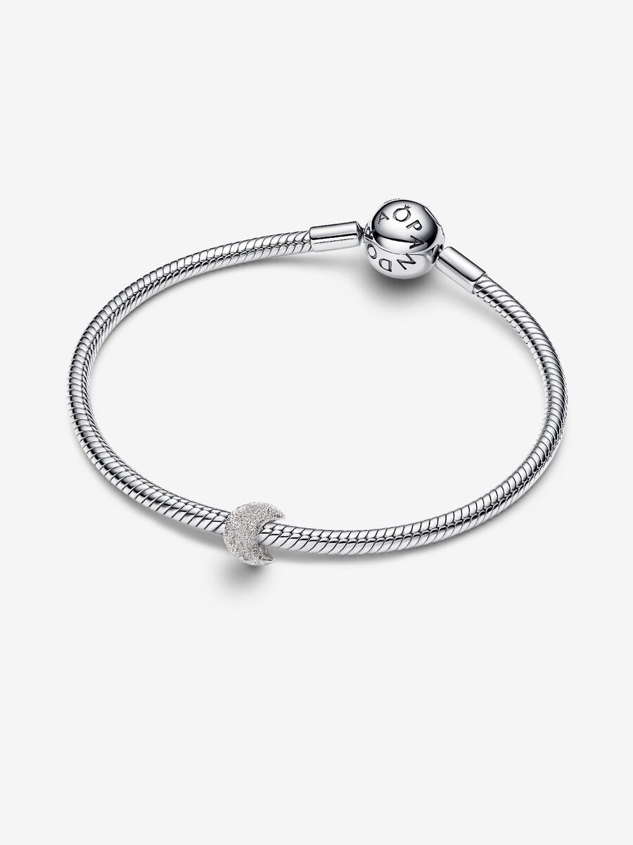 Mini Charm Luna effetto diamantato Argento Sterling 925 Pandora 794054C00