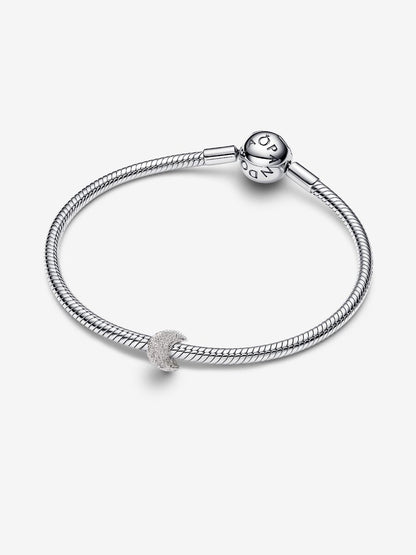 Mini Charm Luna effetto diamantato Argento Sterling 925 Pandora 794054C00