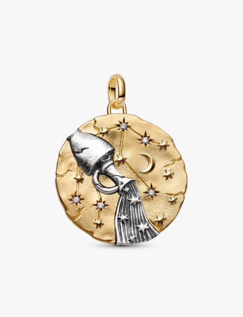 Charm Medallion XL Acquario "Omnia Mutantur" Pandora 765004C01