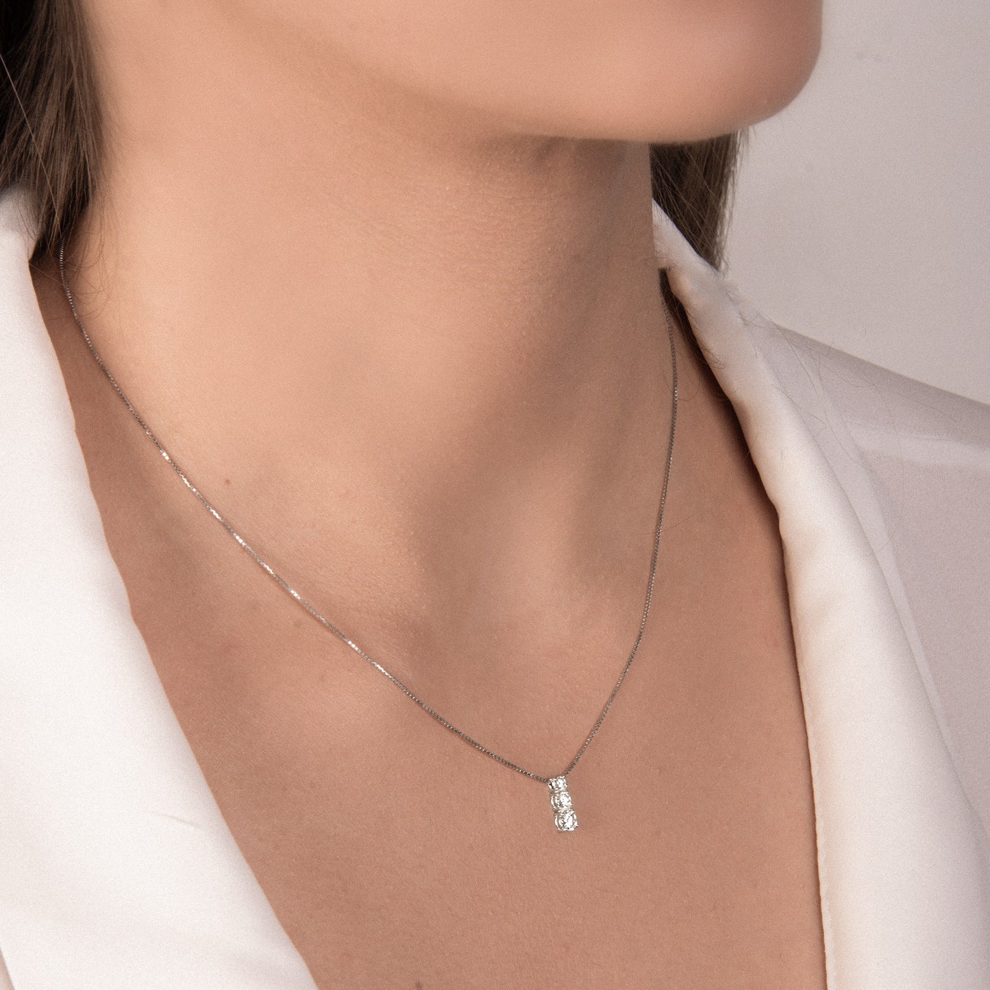 Girocollo Trilogy con Diamanti in Oro Bianco Mirco Visconti IU19/40