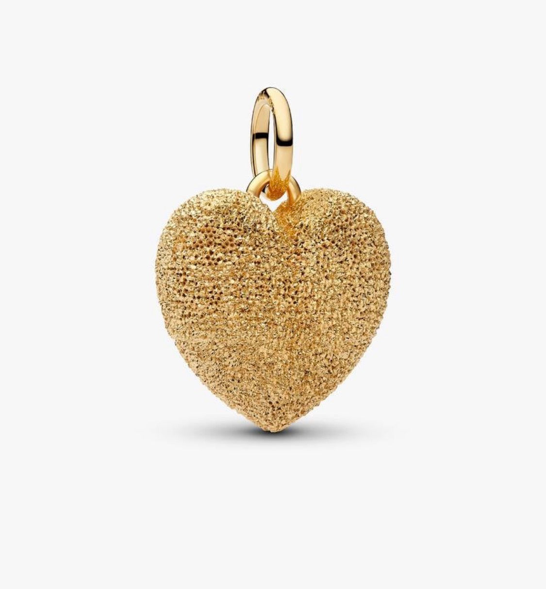 Charm Pendente Cuore Puffy Effetto Diamantato Pandora 765073C00
