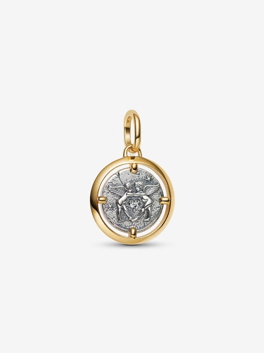 Charm Medallion Cupido "Amor Fati"
Argento Sterling 925, Placcatura in Oro 14k Pandora 764088C01