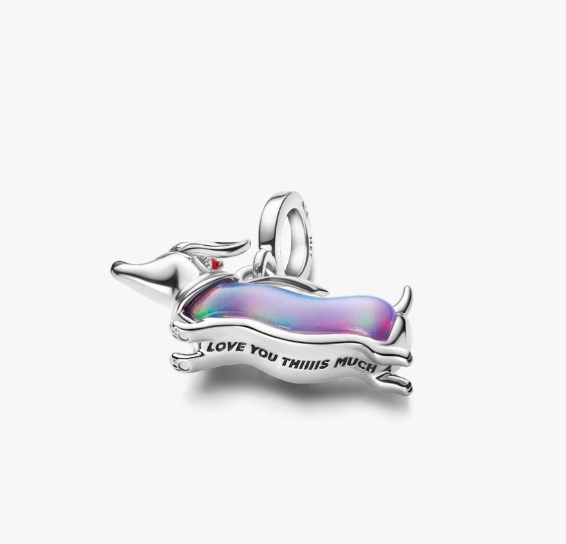 Charm Pendente Bassotto Natalizio Pandora 734970C01