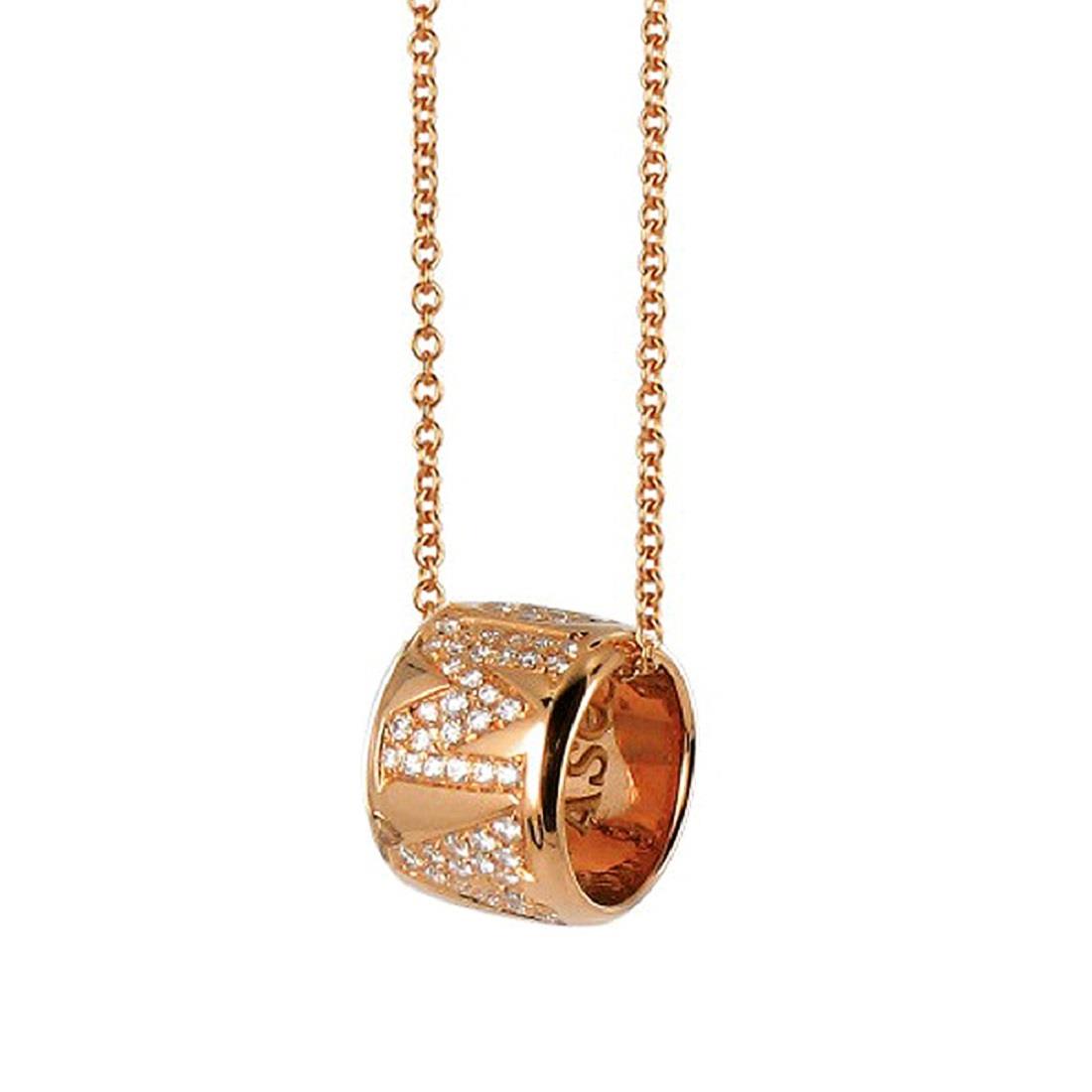 Love Necklace Rose Gold Diamonds Pasquale Bruni 13133r