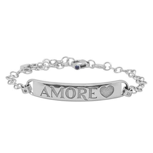 Bracciale Amore Oro Bianco Semi-rigido Pasquale Bruni 13279b