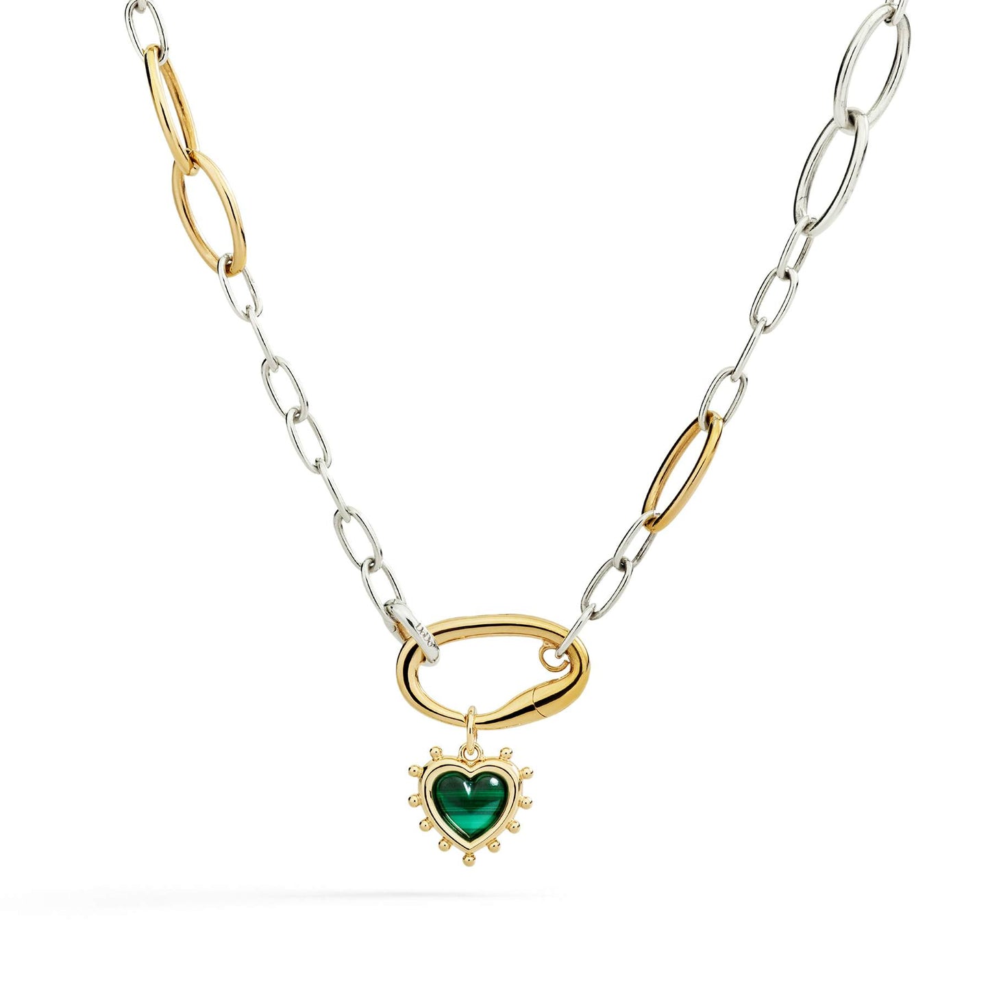 Ciondolo Cuore con Malachite Dodo DMC6015-HEART-MYA9G