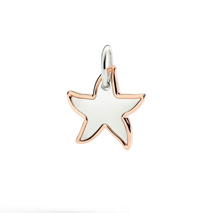CIONDOLO XL STELLINA ARGENTO & ORO ROSA