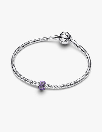 Mini Charm Infinito effetto metallico viola Pandora 794909C01