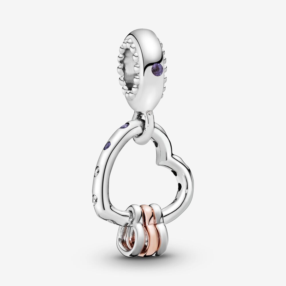 Union of Hearts Pendant Charm Pandora 787247NLCMX