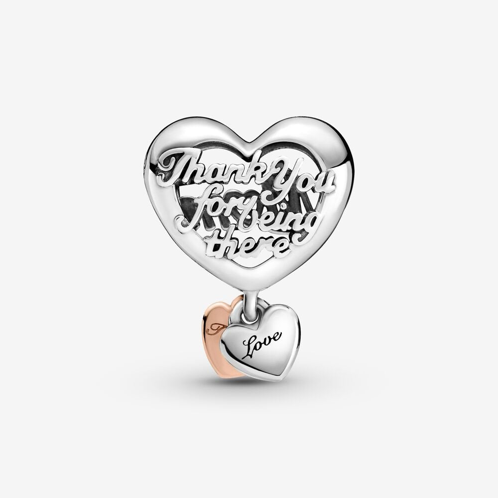 Charm a cuore Thank You Mum Pandora 789372C00