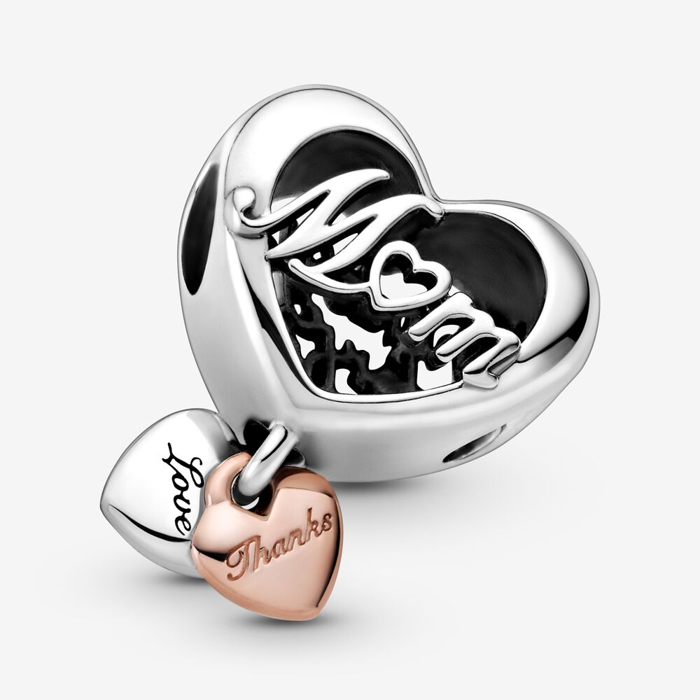 Charm a cuore Thank You Mum Pandora 789372C00