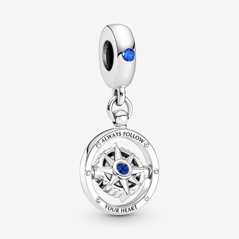 Compass Pendant Charm "Always Follow You Heart" Pandora 790099C01