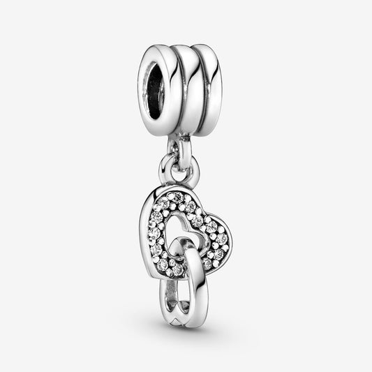 Pandora Intertwined Hearts Pendant Charm 791242cz