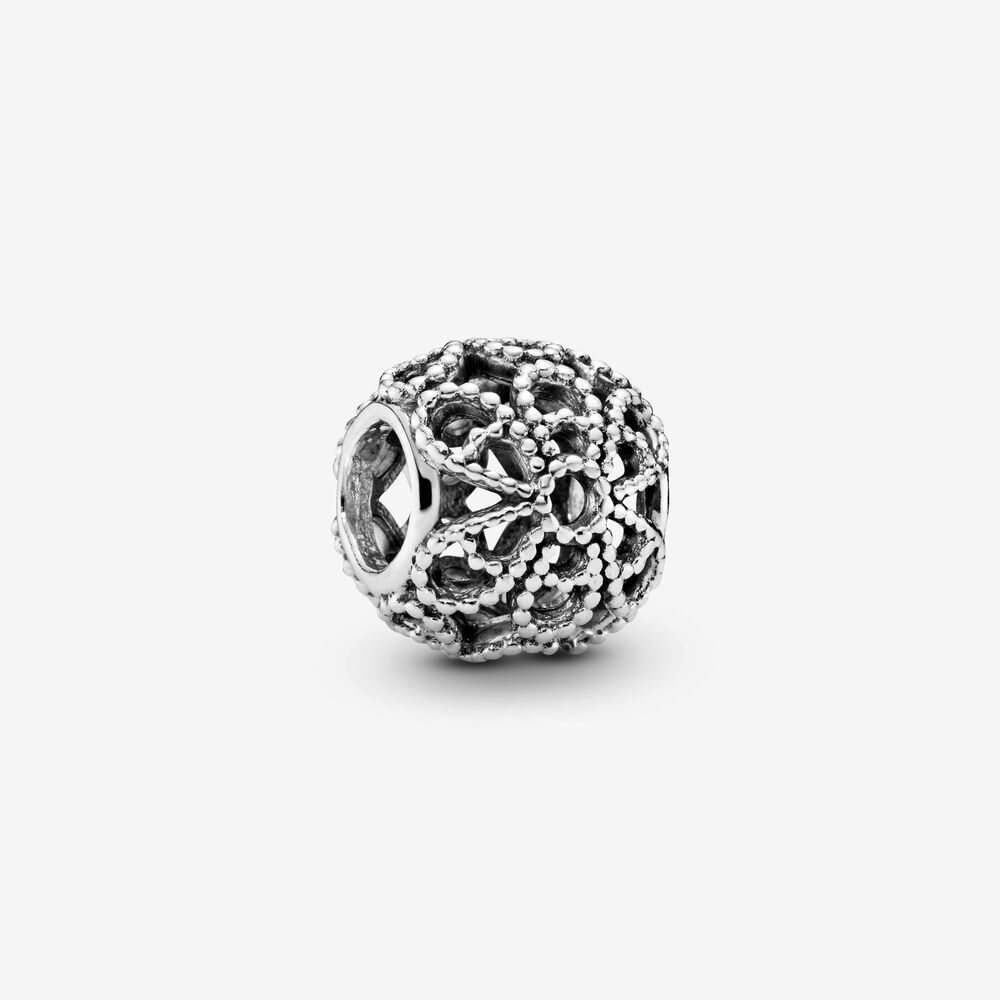 Openwork Decorated Flower Charm Pandora 791282