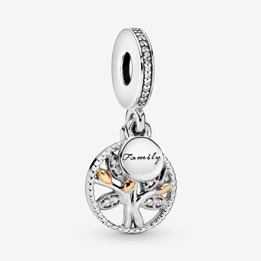 Pandora Sparkling Family Tree Pendant Charm 791728CZ