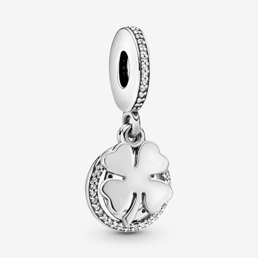 Pandora Lucky Four Leaf Clover Pendant Charm 792089cz