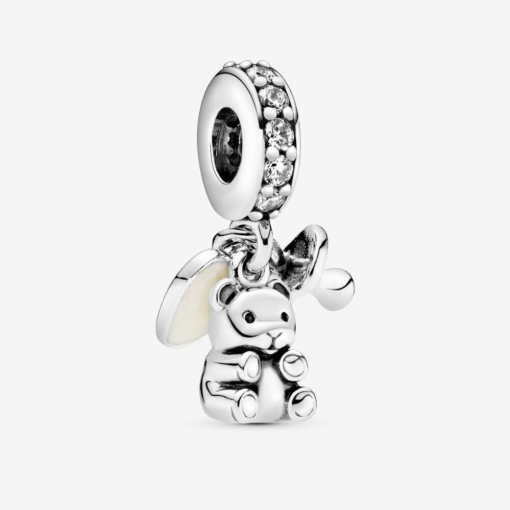 Teddy Bear and Pacifier Pendant Charm Pandora 792100cz