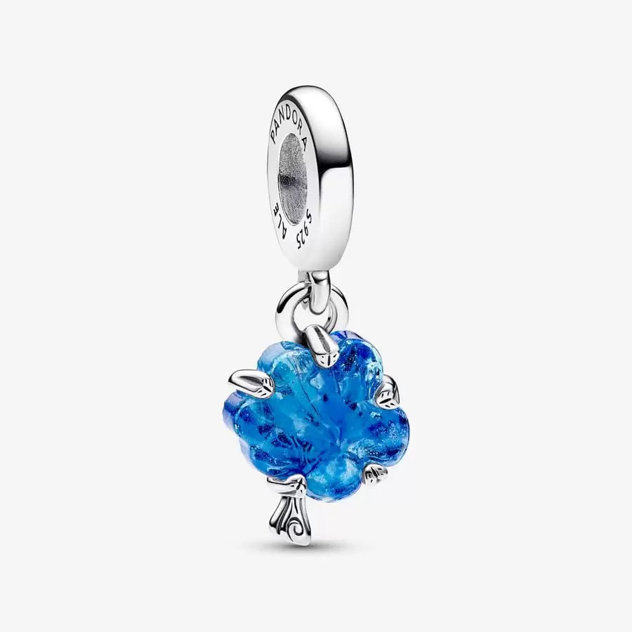 Tree of Life Charm Blue Murano Glass Pandora 792614C01