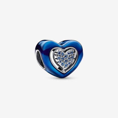 Pandora Rotating Blue Heart Charm 792750C01