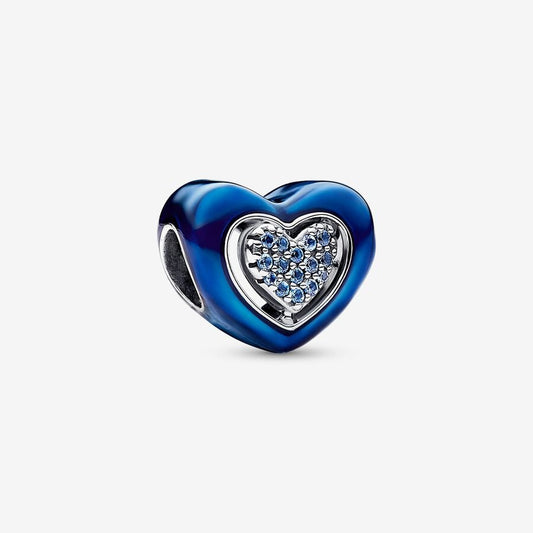 Charm Cuore Blu Girevole Pandora 792750C01