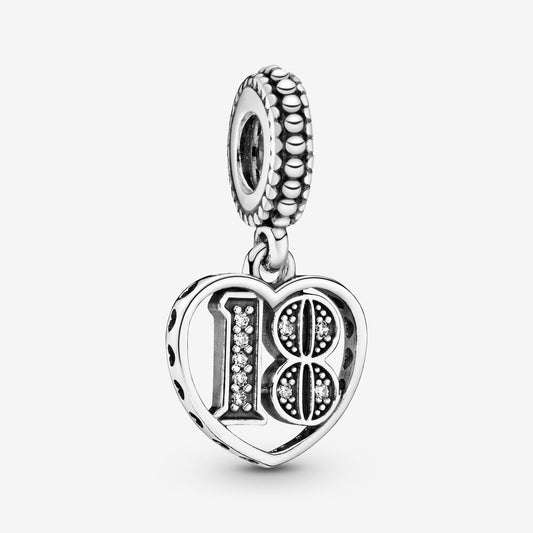 Pandora 18th Birthday Pendant Charm 797262cz