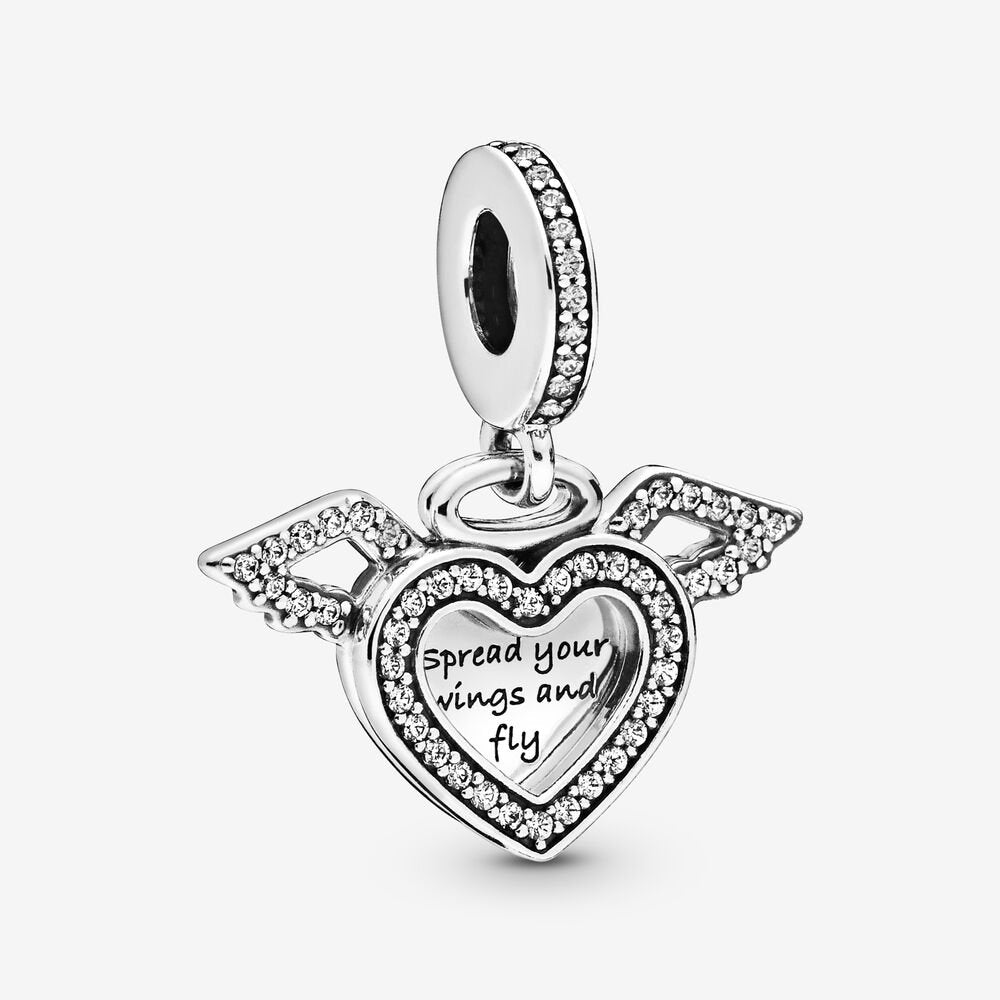 Charm Pendente Cuore e Ali D’angelo Pandora 798485C01