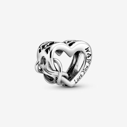 Infinity Heart Charm I Love You Mom Pandora 798825C00