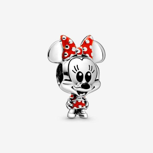 Disney, Charm Minnie con abito e fiocco a pois Pandora 798880c02