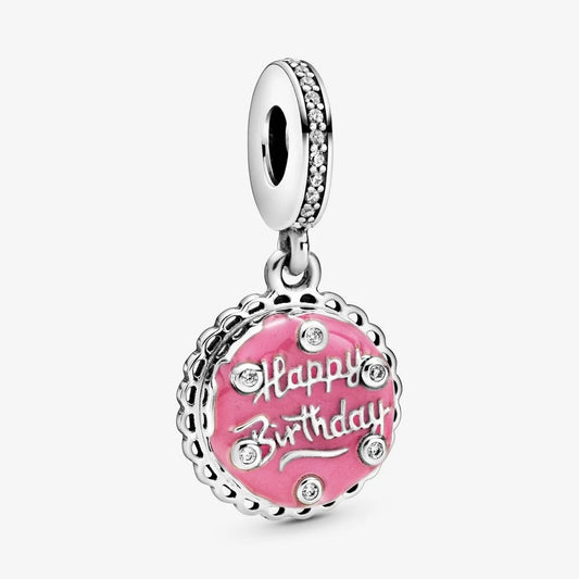 Charm pendente Torta di compleanno rosa Pandora 798888C01