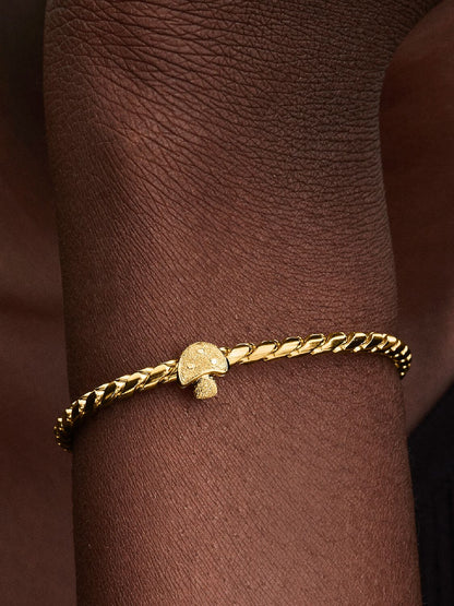 Mini Charm Fungo effetto diamantato
Placcatura in Oro 14k Pandora 764048C00