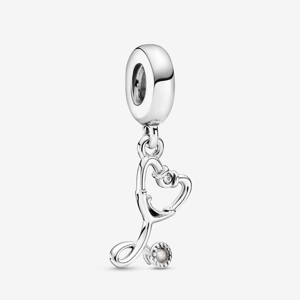 Charm pendente con cuore Stetoscopio Pandora 799072c01