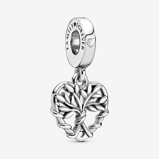 Pandora Family Tree Heart Pendant Charm 799149C00