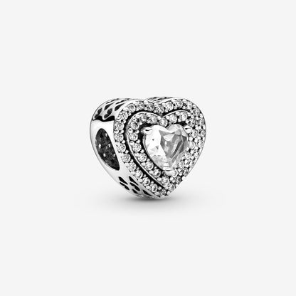 Pandora Sparkling Beaded Hearts Charm 799218C01