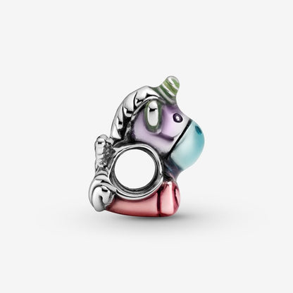 Charm Bruno the unicorn with colorful rainbow Pandora 799353c01