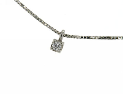 Girocollo Punto Luce con Diamante in Oro Bianco Mirco Visconti HP23/20