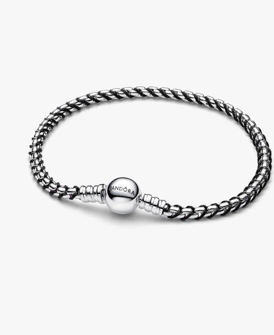 Bracciale Intreccio Tessuto Nero Pandora 593816C02