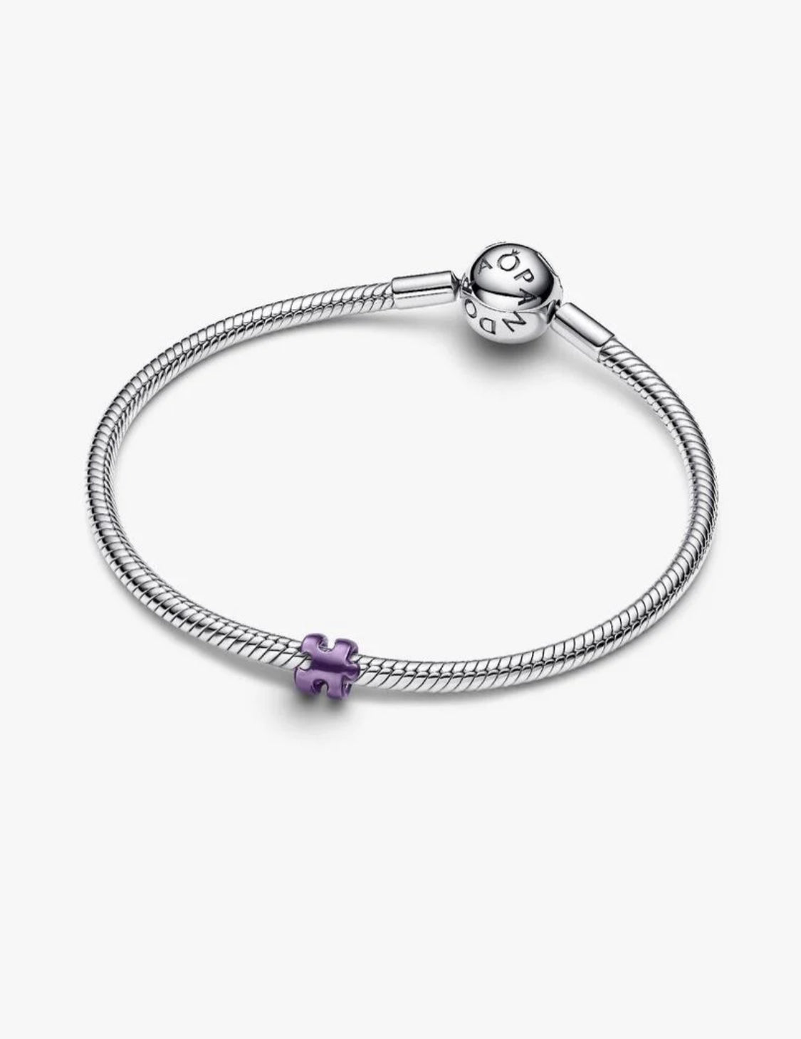 Mini Charm Puzzle effetto metallico viola Pandora 794816C02