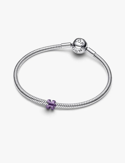 Mini Charm Puzzle effetto metallico viola Pandora 794816C02