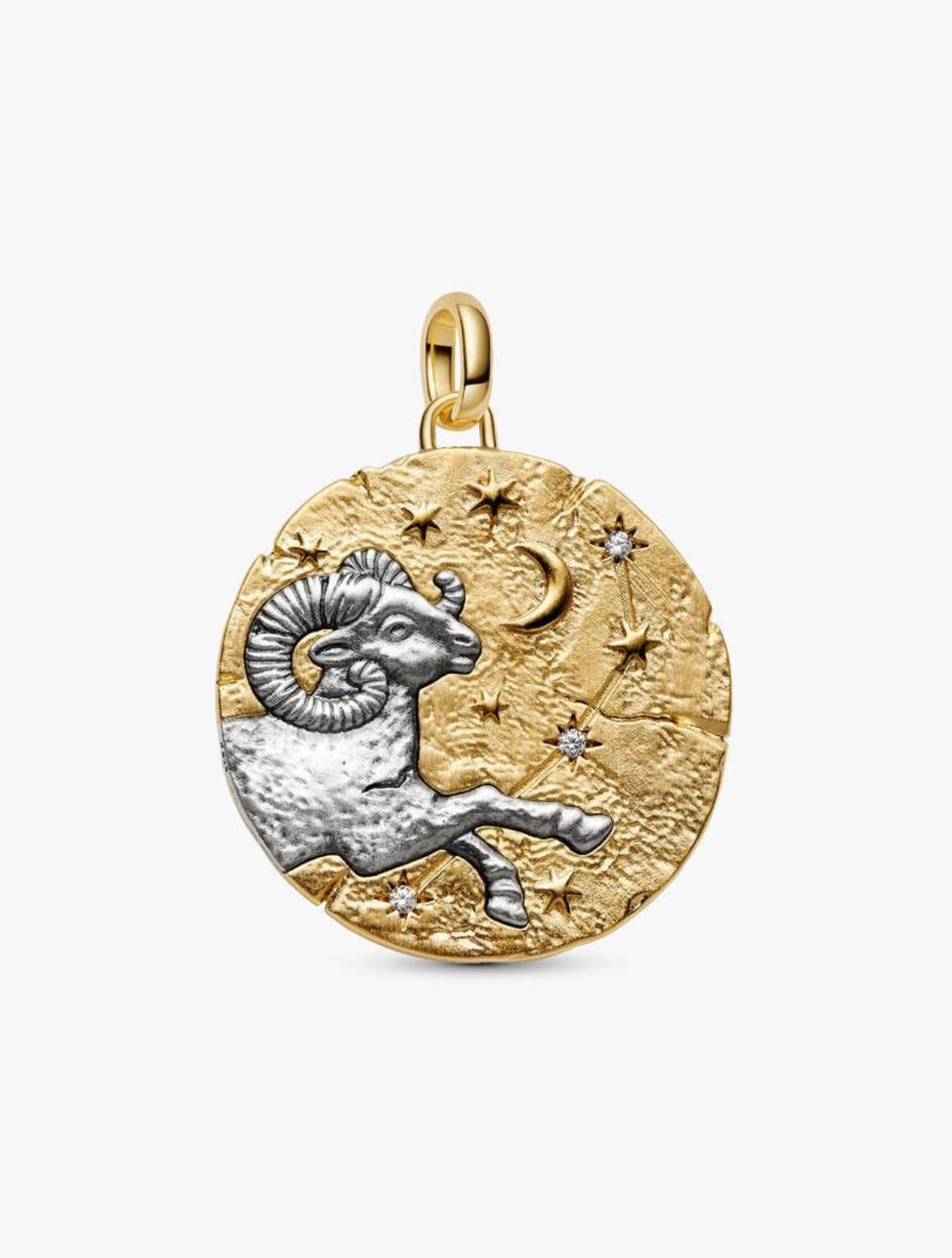Charm Medallion XL Ariete "Acta Non Verba" Pandora 764997C01